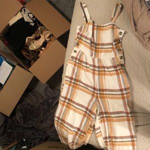Plaid Jumpsuit